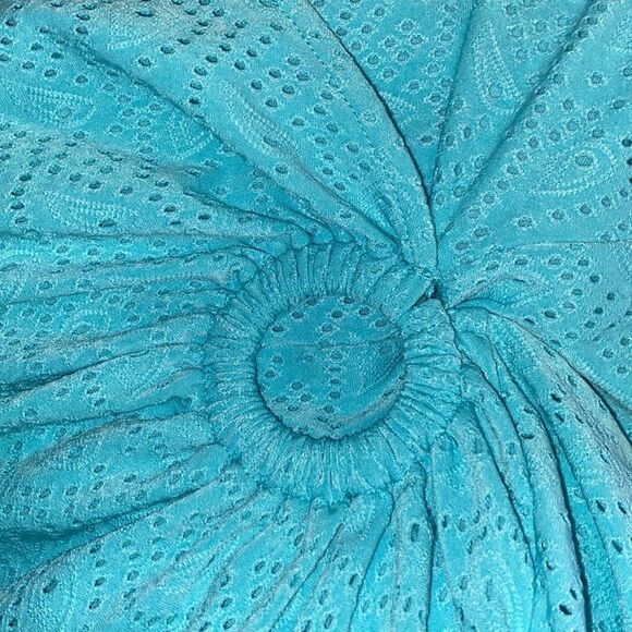 Michael Kors Wrap Dress Eyelet Dress Surplice V-Neck Short Flutter Sleeve Ring - Picture 6 of 6